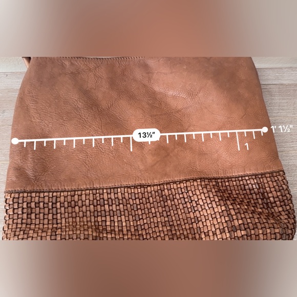 Marta Ponti Portugal Brown Leather Woven Tote Bag - Picture 11 of 11